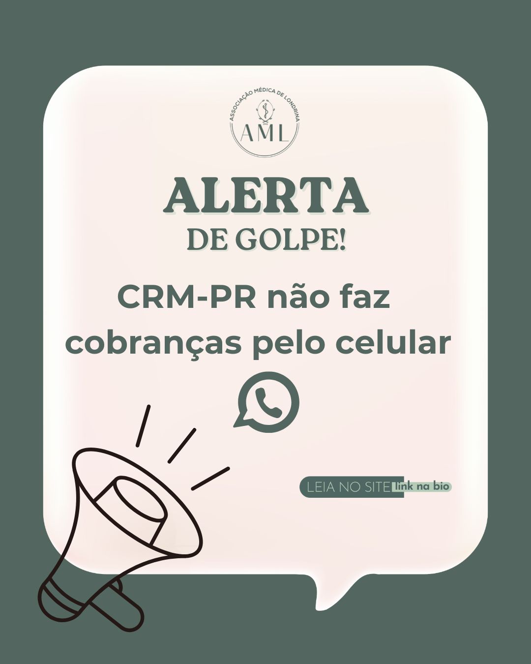 Alerta de golpe: CRM-PR não faz cobranças pelo celular