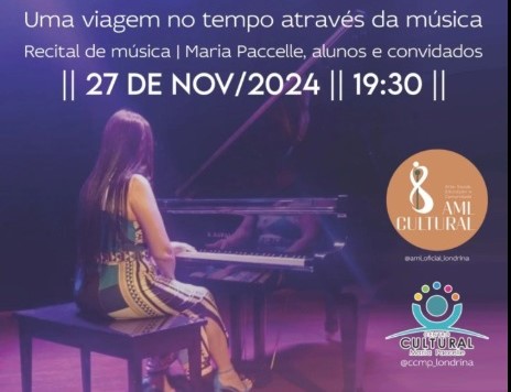 Recital na AML Cultural apresenta viagem no tempo através da música