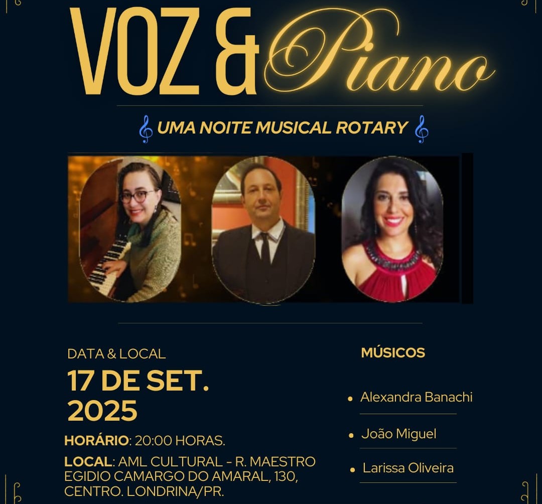 Voz e piano: música e solidariedade se encontram em noite especial na AML Cultural